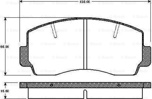 BOSCH 0 986 TB2 494 - Kit pastiglie freno, Freno a disco autozon.pro