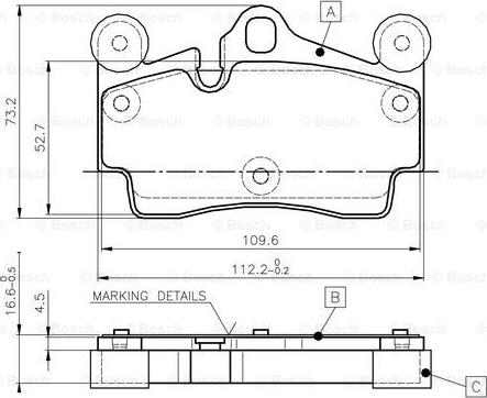 BOSCH 0 986 TB2 456 - Kit pastiglie freno, Freno a disco autozon.pro