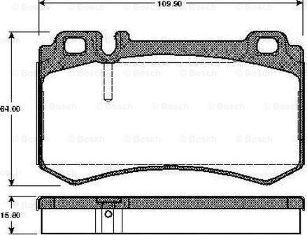 BOSCH 0 986 TB2 453 - Kit pastiglie freno, Freno a disco autozon.pro