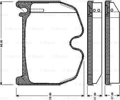 BOSCH 0 986 TB2 452 - Kit pastiglie freno, Freno a disco autozon.pro