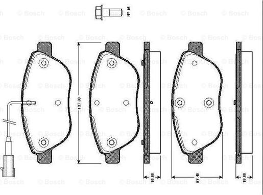 BOSCH 0 986 TB2 415 - Kit pastiglie freno, Freno a disco autozon.pro