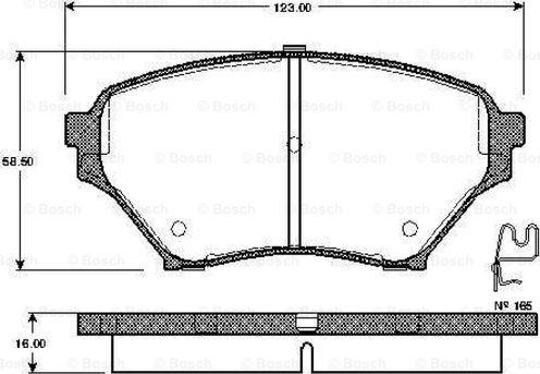 BOSCH 0 986 TB2 412 - Kit pastiglie freno, Freno a disco autozon.pro