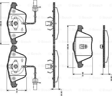 BOSCH 0 986 TB2 436 - Kit pastiglie freno, Freno a disco autozon.pro