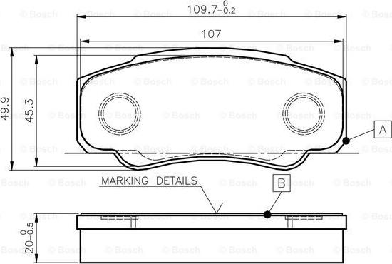 BOSCH 0 986 TB2 433 - Kit pastiglie freno, Freno a disco autozon.pro