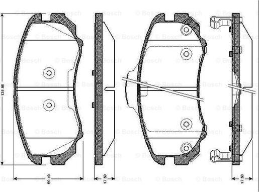 BOSCH 0 986 TB2 429 - Kit pastiglie freno, Freno a disco autozon.pro