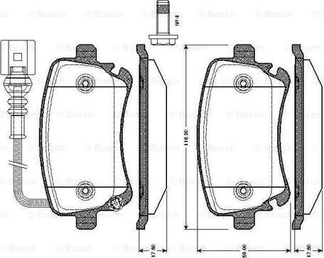 BOSCH 0 986 TB2 426 - Kit pastiglie freno, Freno a disco autozon.pro