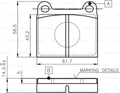 BOSCH 0 986 TB2 470 - Kit pastiglie freno, Freno a disco autozon.pro