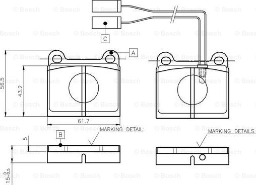 BOSCH 0 986 TB2 471 - Kit pastiglie freno, Freno a disco autozon.pro