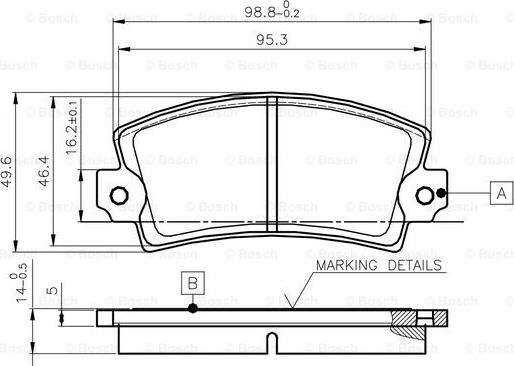 BOSCH 0 986 TB2 477 - Kit pastiglie freno, Freno a disco autozon.pro