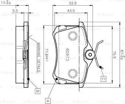 BOSCH 0 986 TB2 591 - Kit pastiglie freno, Freno a disco autozon.pro