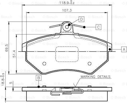 BOSCH 0 986 TB2 506 - Kit pastiglie freno, Freno a disco autozon.pro