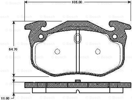 BOSCH 0 986 TB2 515 - Kit pastiglie freno, Freno a disco autozon.pro