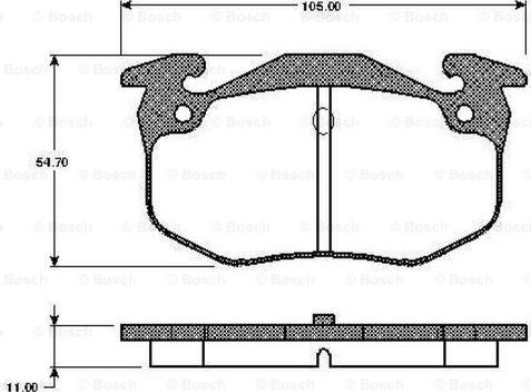 BOSCH 0 986 TB2 517 - Kit pastiglie freno, Freno a disco autozon.pro