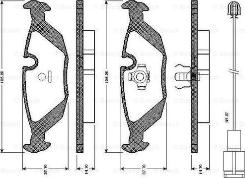 BOSCH 0 986 TB2 531 - Kit pastiglie freno, Freno a disco autozon.pro