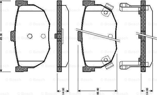 BOSCH 0 986 TB2 618 - Kit pastiglie freno, Freno a disco autozon.pro