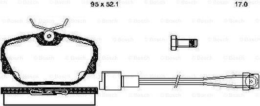 BOSCH 0 986 TB2 621 - Kit pastiglie freno, Freno a disco autozon.pro