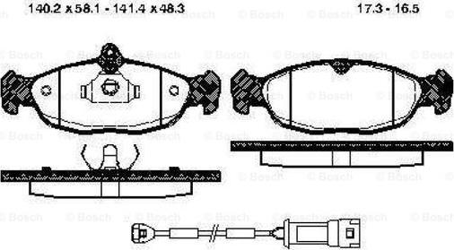 BOSCH 0 986 TB2 679 - Kit pastiglie freno, Freno a disco autozon.pro