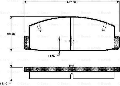 BOSCH 0 986 TB2 095 - Kit pastiglie freno, Freno a disco autozon.pro