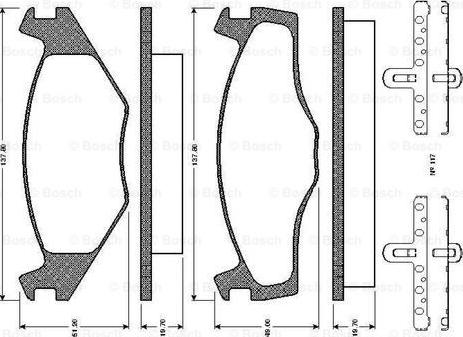 BOSCH 0 986 TB2 090 - Kit pastiglie freno, Freno a disco autozon.pro