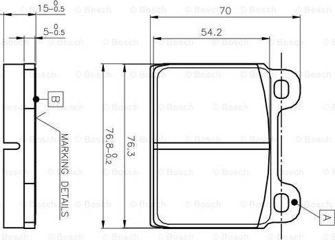 BOSCH 0 986 TB2 050 - Kit pastiglie freno, Freno a disco autozon.pro