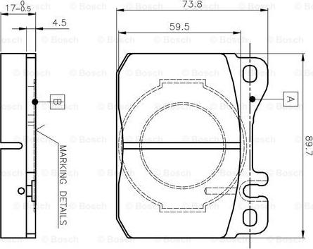 BOSCH 0 986 TB2 051 - Kit pastiglie freno, Freno a disco autozon.pro