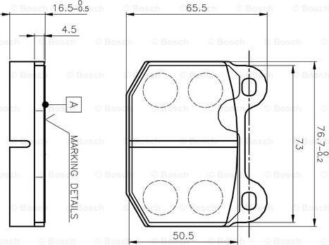 BOSCH 0 986 TB2 052 - Kit pastiglie freno, Freno a disco autozon.pro