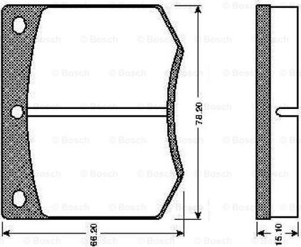 BOSCH 0 986 TB2 062 - Kit pastiglie freno, Freno a disco autozon.pro