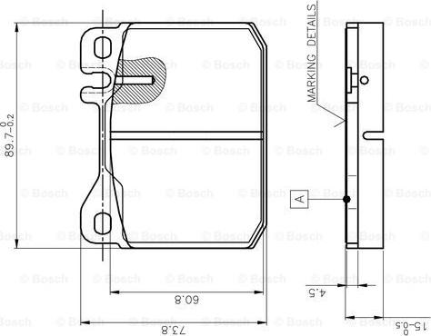 BOSCH 0 986 TB2 001 - Kit pastiglie freno, Freno a disco autozon.pro