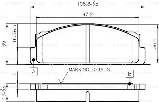 BOSCH 0 986 TB2 002 - Kit pastiglie freno, Freno a disco autozon.pro