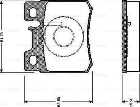 BOSCH 0 986 TB2 014 - Kit pastiglie freno, Freno a disco autozon.pro