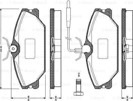 BOSCH 0 986 TB2 010 - Kit pastiglie freno, Freno a disco autozon.pro