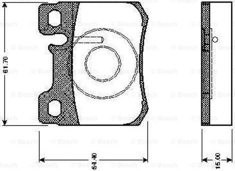 BOSCH 0 986 TB2 085 - Kit pastiglie freno, Freno a disco autozon.pro