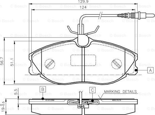 BOSCH 0 986 TB2 035 - Kit pastiglie freno, Freno a disco autozon.pro