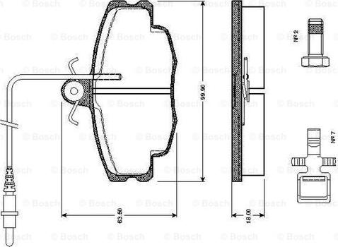 BOSCH 0 986 TB2 076 - Kit pastiglie freno, Freno a disco autozon.pro