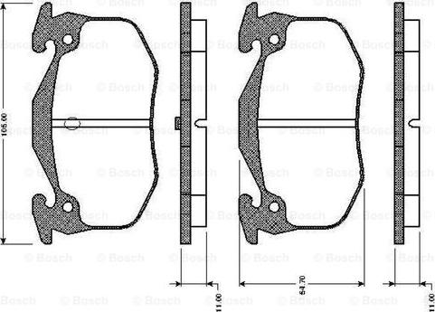 BOSCH 0 986 TB2 078 - Kit pastiglie freno, Freno a disco autozon.pro