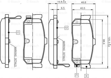 BOSCH 0 986 TB2 199 - Kit pastiglie freno, Freno a disco autozon.pro