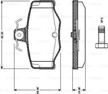 BOSCH 0 986 TB2 191 - Kit pastiglie freno, Freno a disco autozon.pro