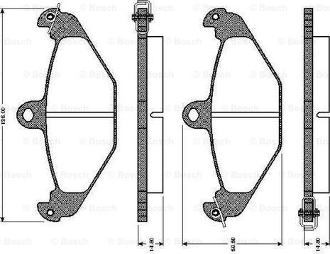 BOSCH 0 986 TB2 192 - Kit pastiglie freno, Freno a disco autozon.pro