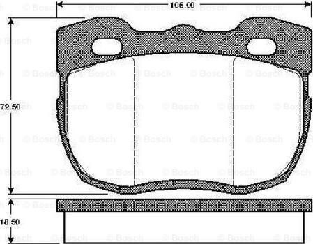 BOSCH 0 986 TB2 149 - Kit pastiglie freno, Freno a disco autozon.pro