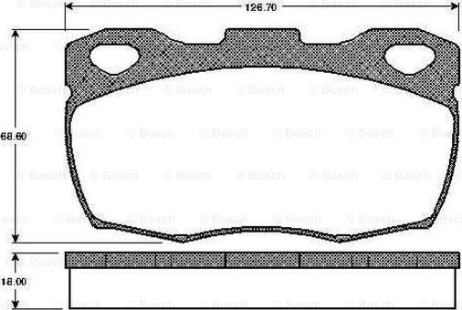 BOSCH 0 986 TB2 148 - Kit pastiglie freno, Freno a disco autozon.pro