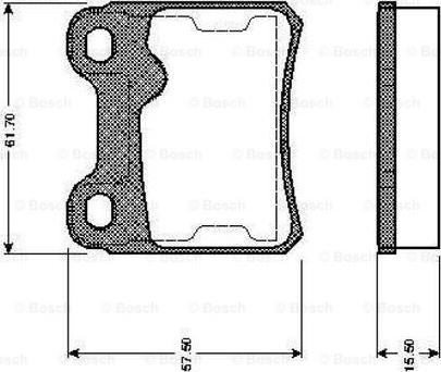 BOSCH 0 986 TB2 158 - Kit pastiglie freno, Freno a disco autozon.pro