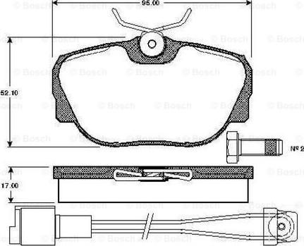 BOSCH 0 986 TB2 163 - Kit pastiglie freno, Freno a disco autozon.pro