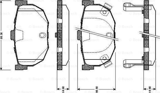 BOSCH 0 986 TB2 162 - Kit pastiglie freno, Freno a disco autozon.pro