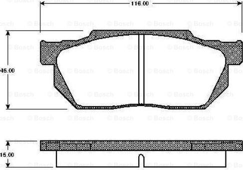 BOSCH 0 986 TB2 102 - Kit pastiglie freno, Freno a disco autozon.pro