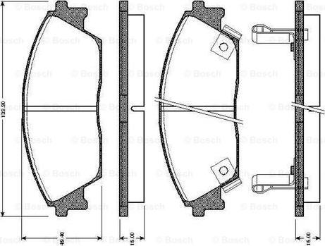 BOSCH 0 986 TB2 118 - Kit pastiglie freno, Freno a disco autozon.pro