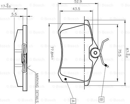 BOSCH 0 986 TB2 139 - Kit pastiglie freno, Freno a disco autozon.pro