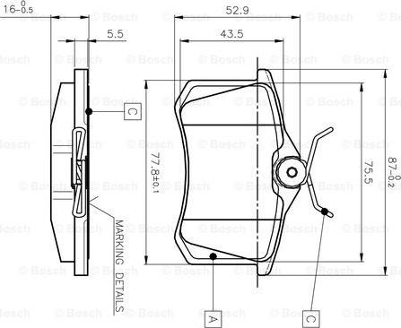 BOSCH 0 986 TB2 138 - Kit pastiglie freno, Freno a disco autozon.pro