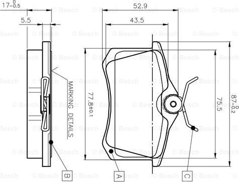 BOSCH 0 986 TB2 137 - Kit pastiglie freno, Freno a disco autozon.pro