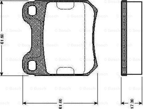 BOSCH 0 986 TB2 126 - Kit pastiglie freno, Freno a disco autozon.pro