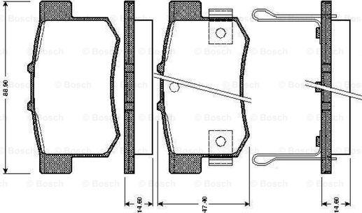 BOSCH 0 986 TB2 179 - Kit pastiglie freno, Freno a disco autozon.pro